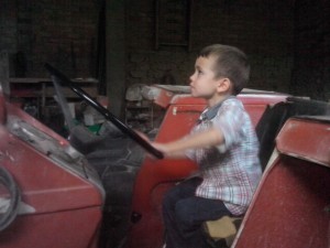 Marc al tractor del padrí Marcel·li